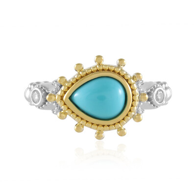 Zilveren ring met een Sleeping Beauty Turkoois (Dallas Prince Designs)