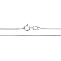 Zilveren slangenketting - 50cm