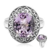 Zilveren ring met een amethist