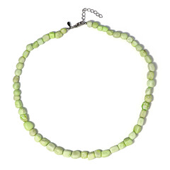 Zilveren halsketting met Limoen chrysoprasen
