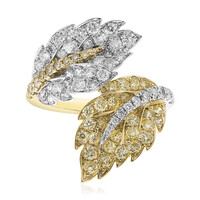 Gouden ring met gele S12 diamanten (CIRARI)