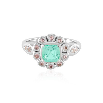 Zilveren ring met een Russische smaragd