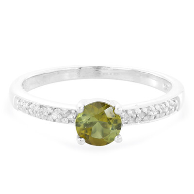 Zilveren ring met een koper toermalijn