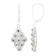 Zilveren oorbellen met Fancy diamanten
