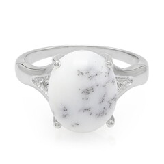 Zilveren ring met een dendrieten agaat