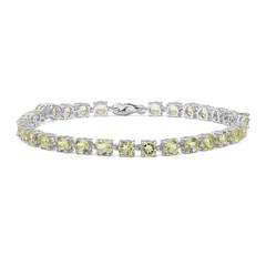 Zilveren armband met limoen citrienstenen