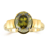 Gouden ring met een Bulgaarse sfaleriet