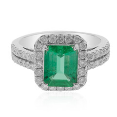 Gouden ring met een Columbiaanse smaragd (CIRARI)