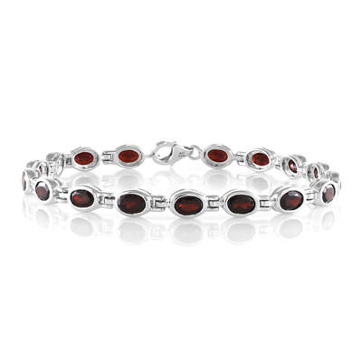 Zilveren armband met Mozambique granaten