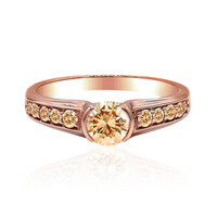Gouden ring met een VS1 Argyle-Rose de France-Diamant