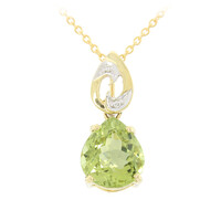 Gouden halsketting met een Paraiba toermalijn (AMAYANI)