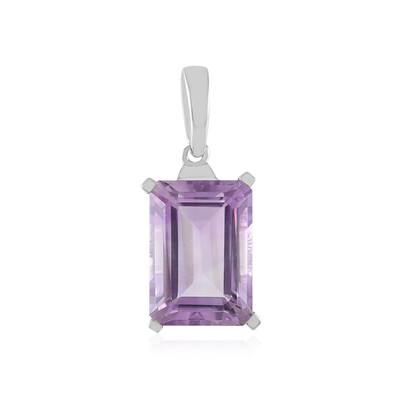 Zilveren hanger met een lavendel amethist