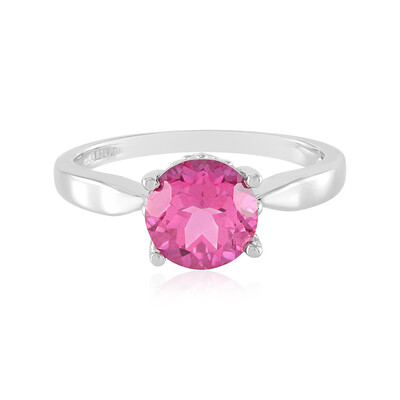 Zilveren ring met een rozetopaas