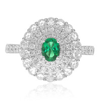 Gouden ring met een Columbiaanse smaragd (CIRARI)
