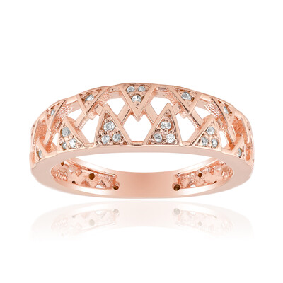 Zilveren ring met zirkonen (SAELOCANA)