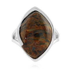 Zilveren ring met een Gouden Pietersiet