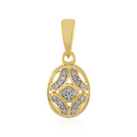 Zilveren hanger met I2 (I) Diamanten