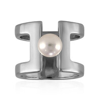 Zilveren ring met een zoetwater kweekparel (TPC)