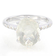 Zilveren ring met een Orthoklaas