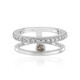 Zilveren ring met een I3 Champagne Diamant (de Melo)