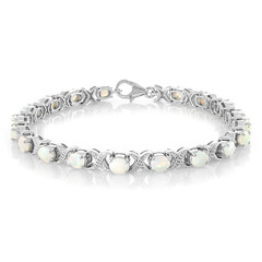 Zilveren armband met Welo-opalen