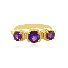 Zilveren ring met een amethist