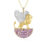 Zilveren halsketting met amethisten (Gems en Vogue)