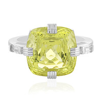 Zilveren ring met een Kanarie Gele Citrien (PHANTASIA)
