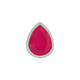 Zilveren hanger met een framboos chalcedoon (MONOSONO COLLECTION)