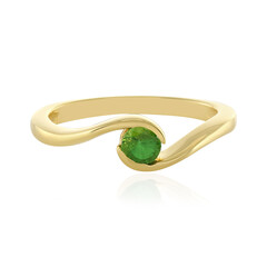 Zilveren ring met een tsavoriet
