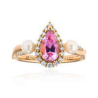 Gouden ring met een Roze diaspoor (AMAYANI)