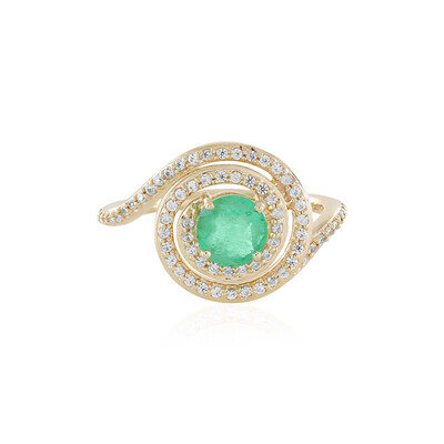 Gouden ring met een Russische smaragd (de Melo)