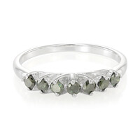 Zilveren herenring met Fancy diamanten