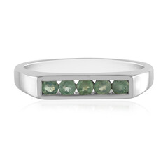 Zilveren ring met alexandrieten