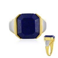 Zilveren herenring met een lapis lazuli
