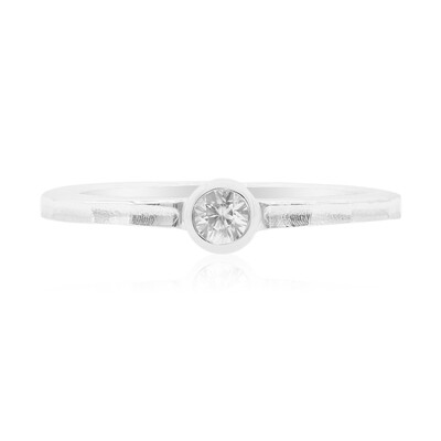 Zilveren ring met een zirkoon