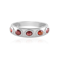 Zilveren ring met Tanzania robijnen