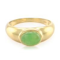 Zilveren ring met een keizerlijk chrysopraas