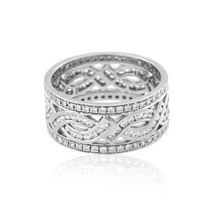 Platinaen ring met Loepzuivere (F) Diamanten (LUCENT DIAMONDS)