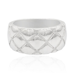 Zilveren ring met I1 (G) Diamanten