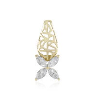 Gouden hanger met zirkonen (Ornaments by de Melo)