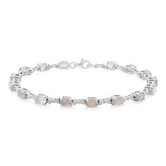 Zilveren armband met labradorieten
