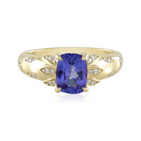 Gouden ring met een AAA tanzaniet (de Melo)