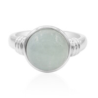 Zilveren ring met een aquamarijn