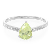 Zilveren ring met een chrysoberil
