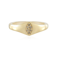 Zilveren ring met I2 Bruine Diamanten