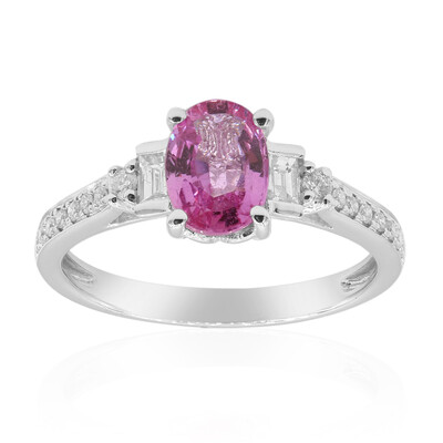 Gouden ring met een roze saffier (CIRARI)