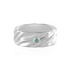 Zilveren ring met een Colombiaanse smaragd (de Melo)