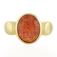 Zilveren ring met een zonnesteen