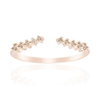 Gouden ring met SI1 Argyle Rose De France Diamanten